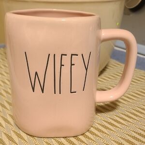 RAE DUNN pink 'WIFEY"' Mug